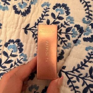 Patrick Ta makeup matte suede lipstick in complicated